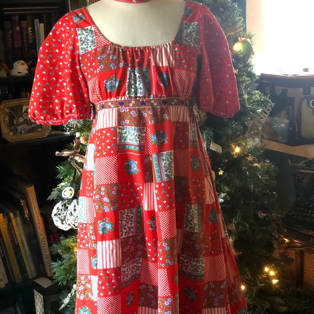 Eclectic Visions vintage style dress ooak Large